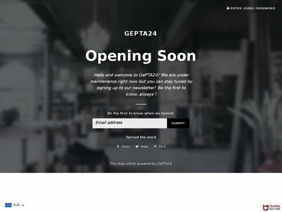 gepta24.com — Shopify storefront screenshot