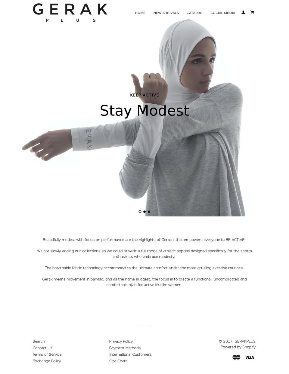 gerakplus.com shopify website screenshot