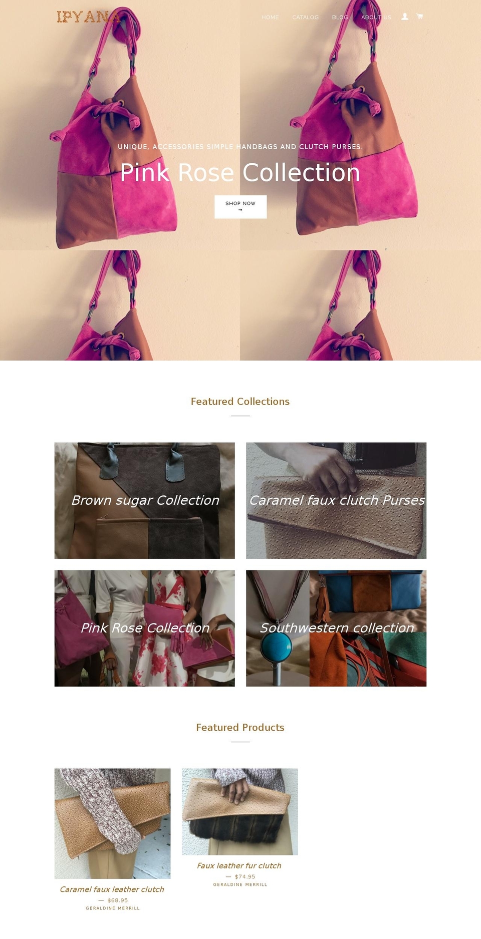 geraldinemerrill.com shopify website screenshot