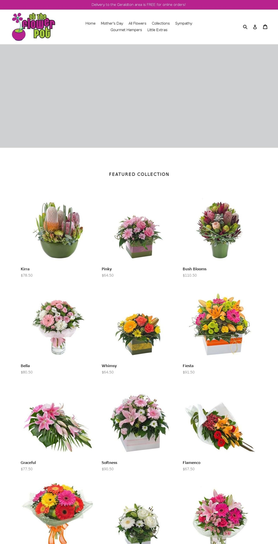 geraldton.florist shopify website screenshot