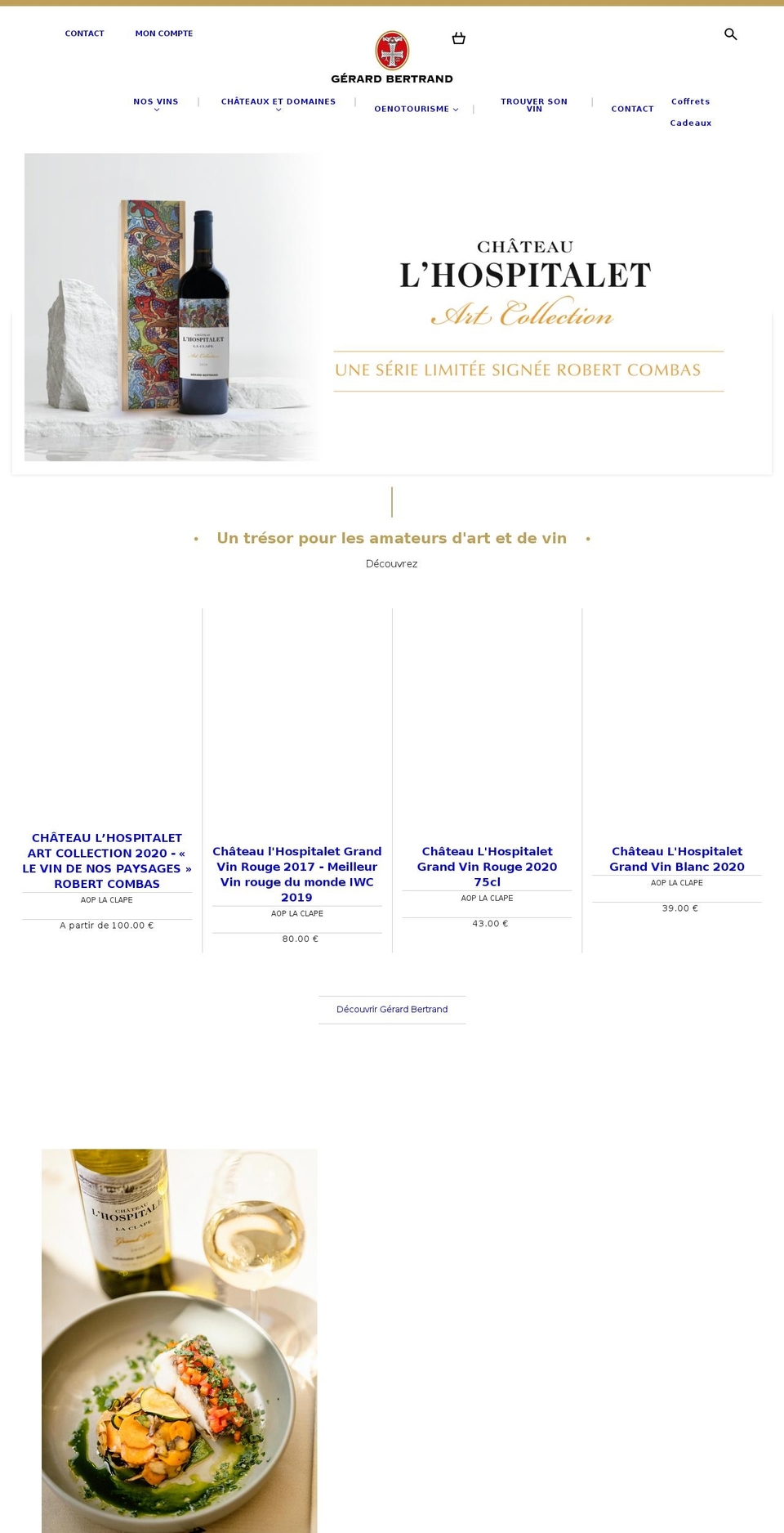 gerard-bertrand.co.uk shopify website screenshot