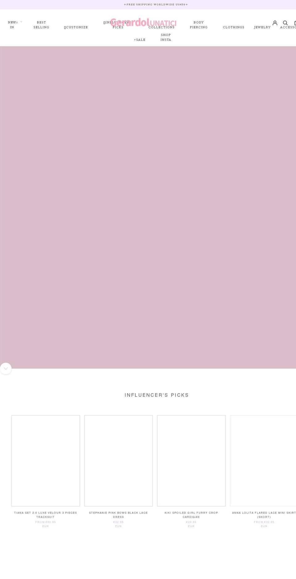 SAV  with custom DELETE priceedit Shopify theme site example gerardolunatici.com