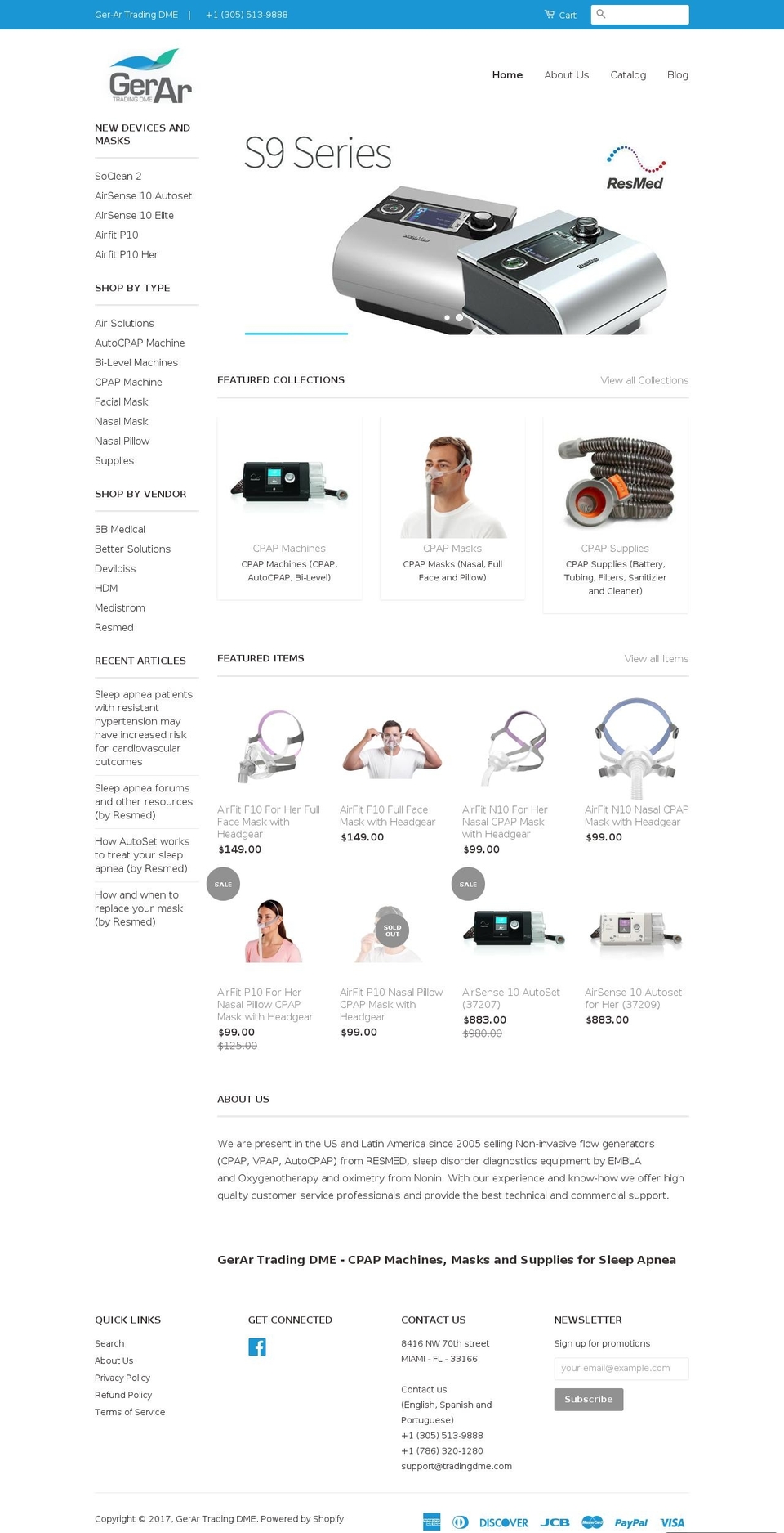 gerarsono.com shopify website screenshot