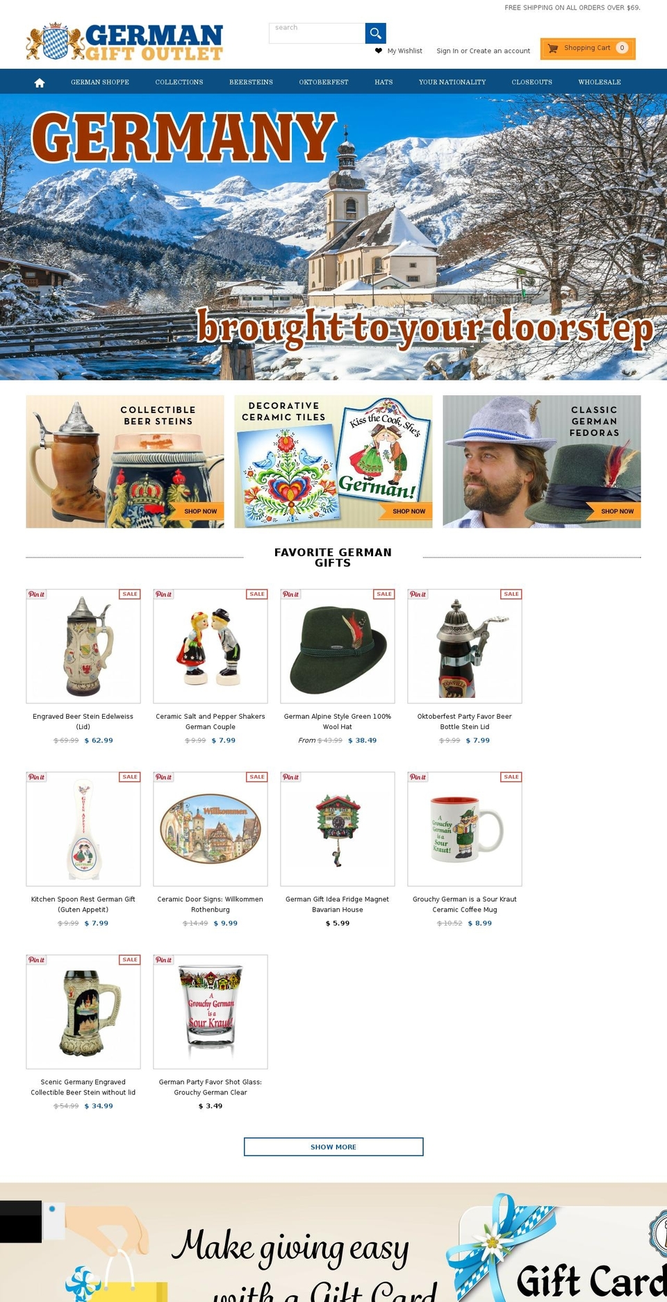 germangiftoutlet.com shopify website screenshot