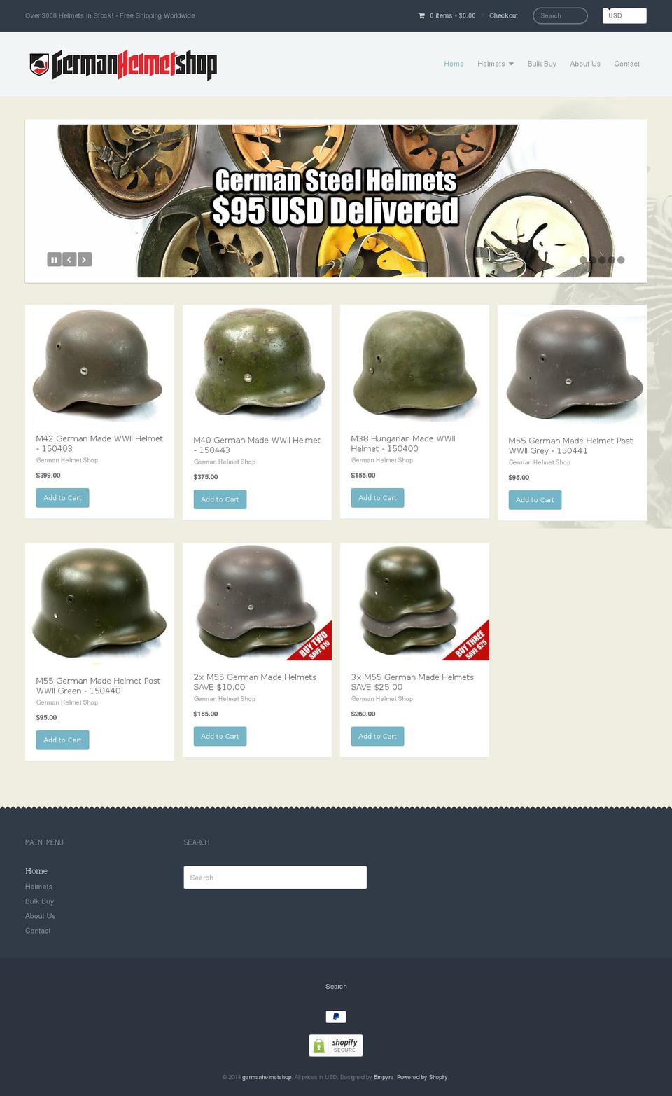 germanhelmetshop.com shopify website screenshot