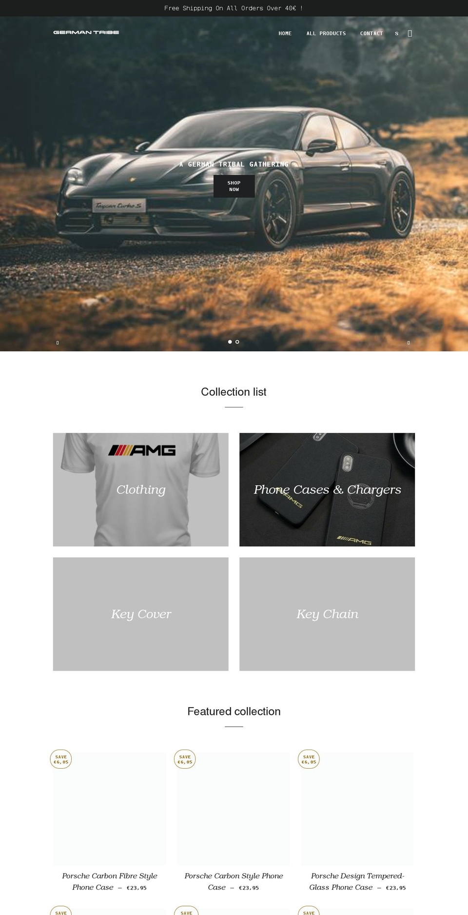 germantribe.com shopify website screenshot