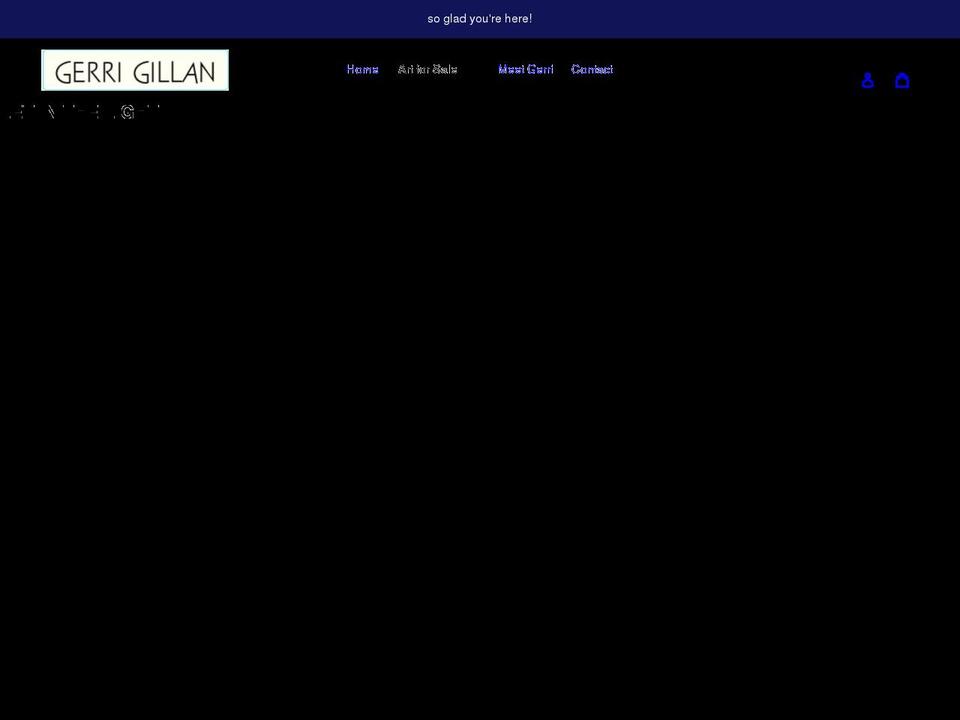 gerri-gillan.art shopify website screenshot