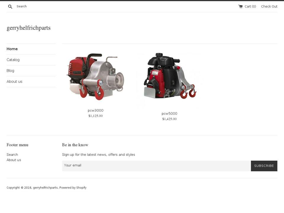 gerryhelfrichparts.com — Shopify storefront screenshot