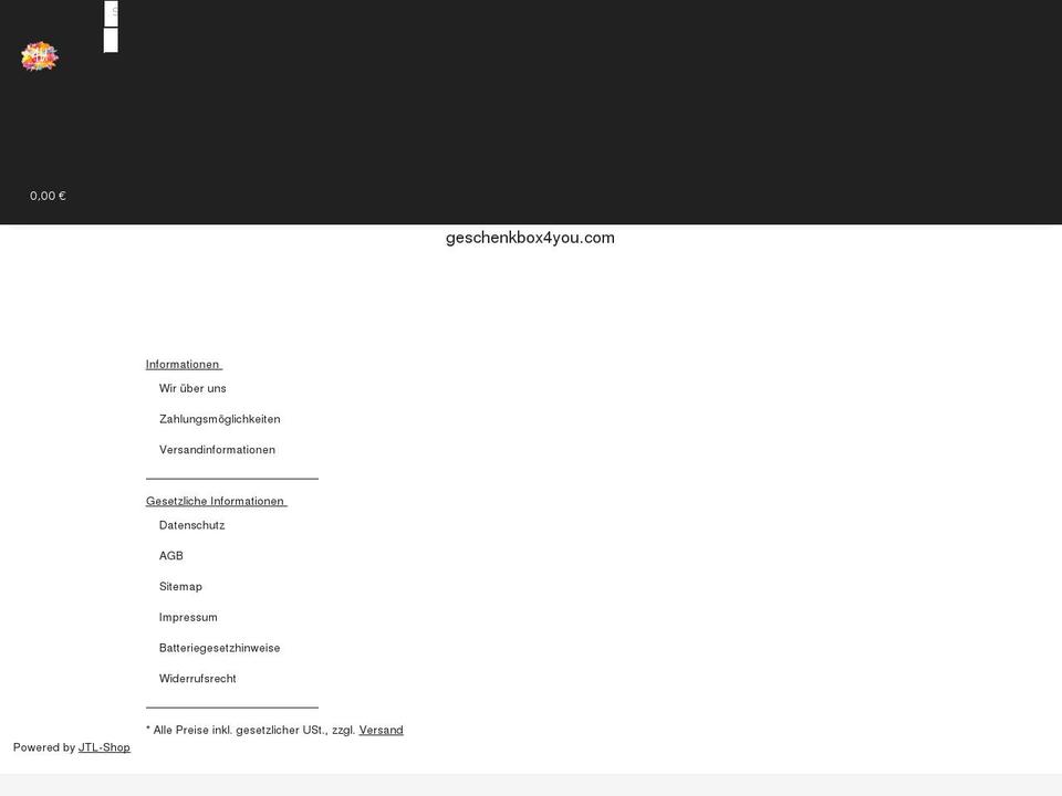 geschenkbox4you.com — Shopify storefront screenshot