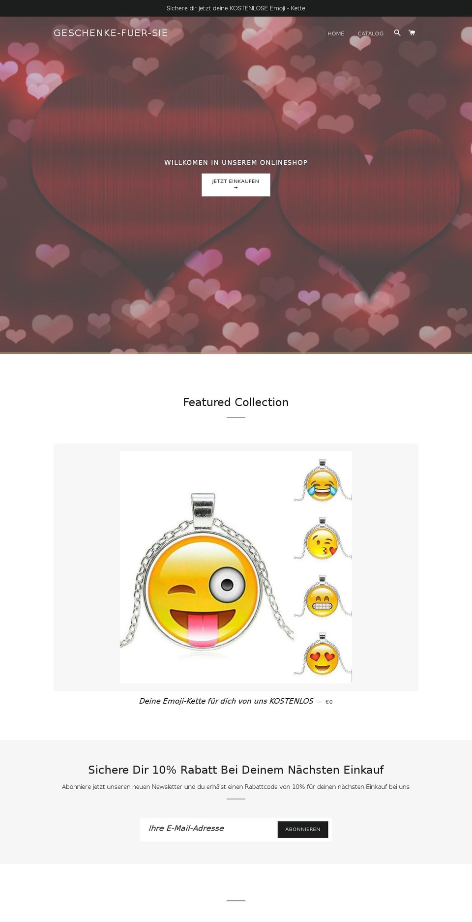 geschenke-fuer-sie.com — Shopify storefront screenshot