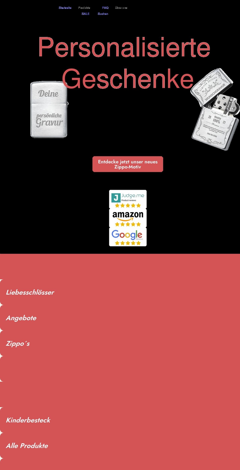 geschenkfreude.com shopify website screenshot