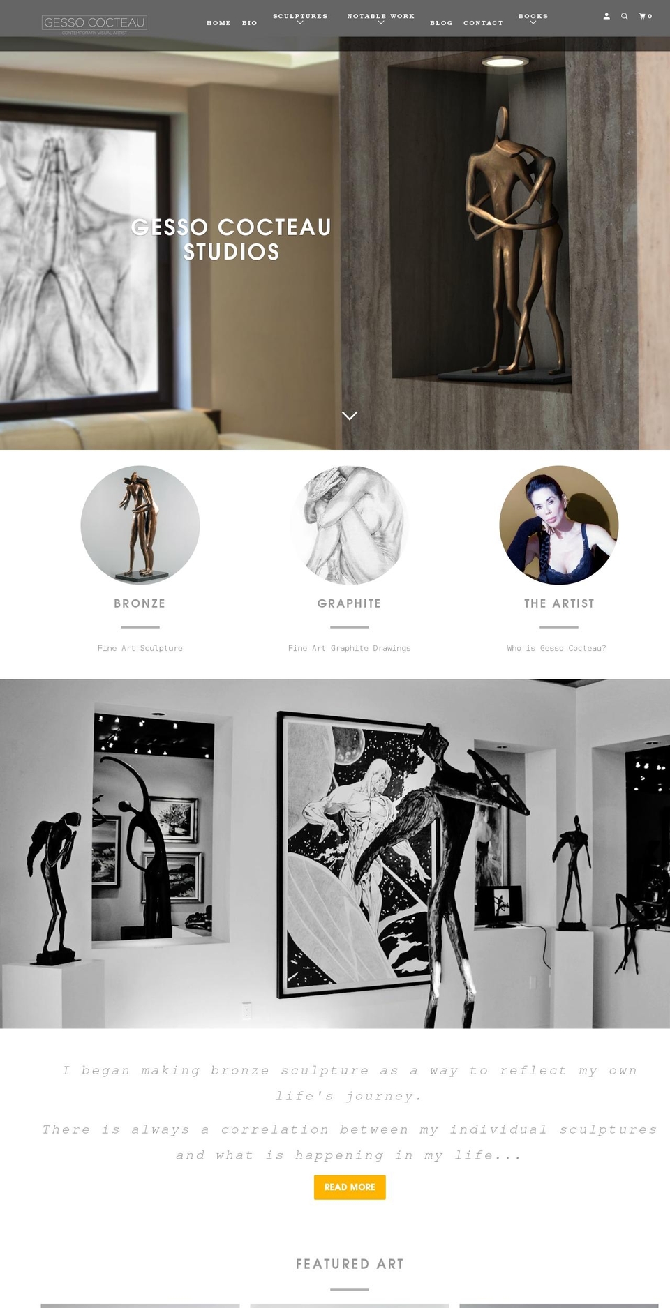 gessococteau.com shopify website screenshot