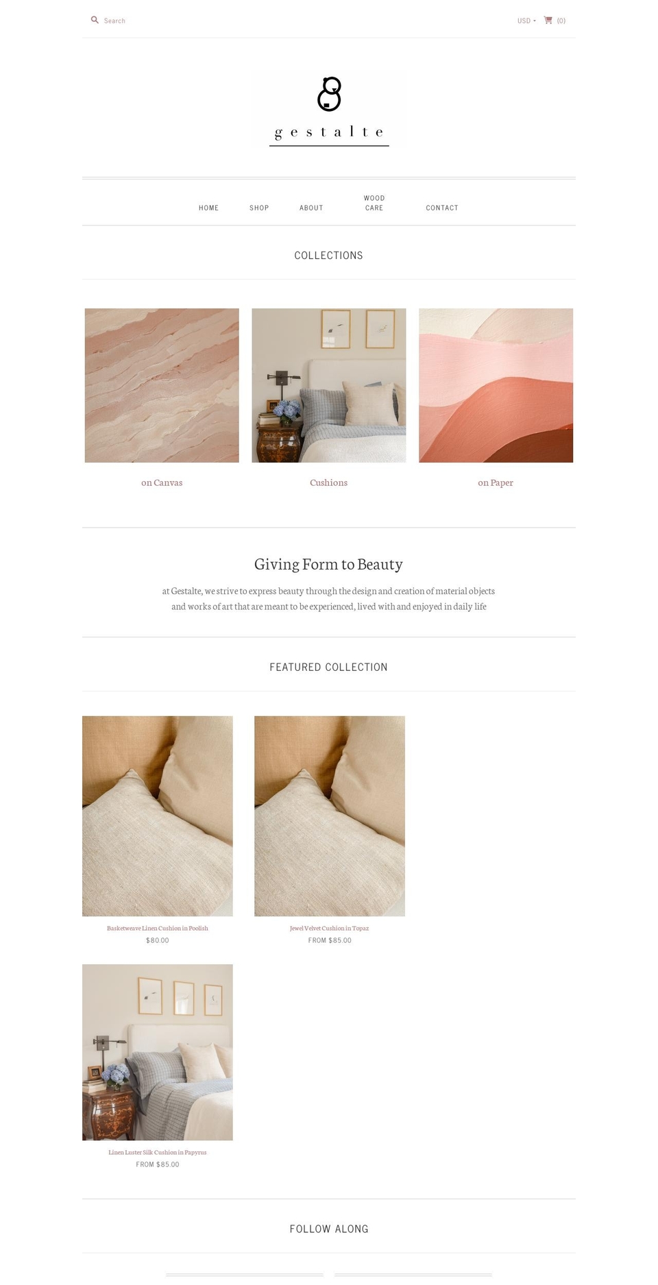 gestalte.co shopify website screenshot