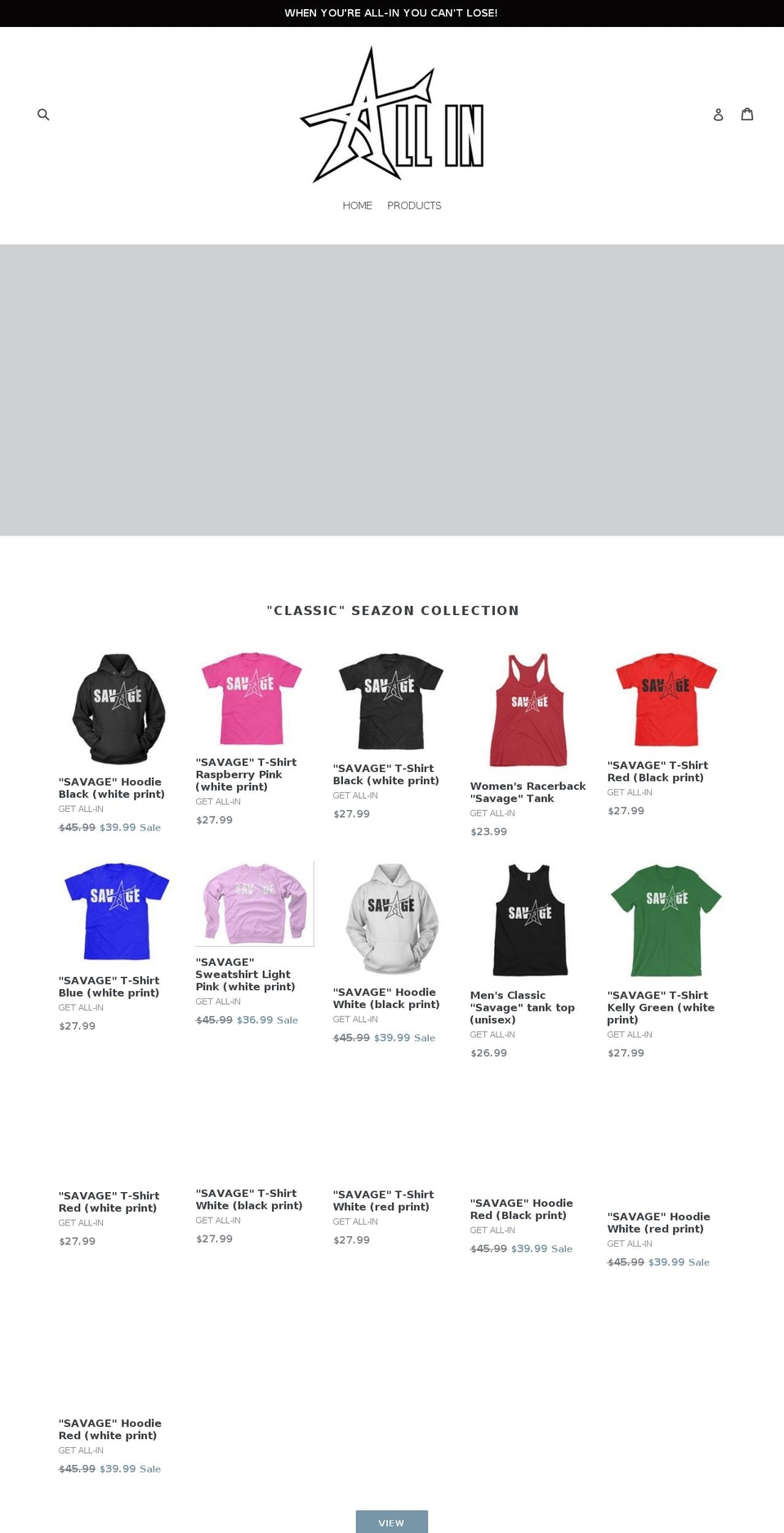 get-all-in.com shopify website screenshot