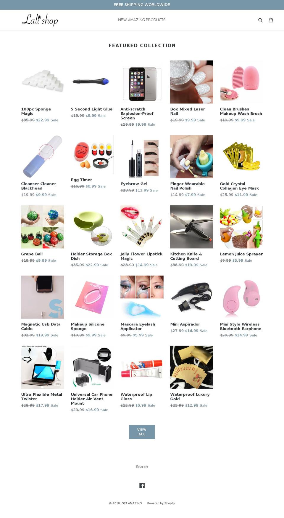 get-amazing.com — Shopify storefront screenshot