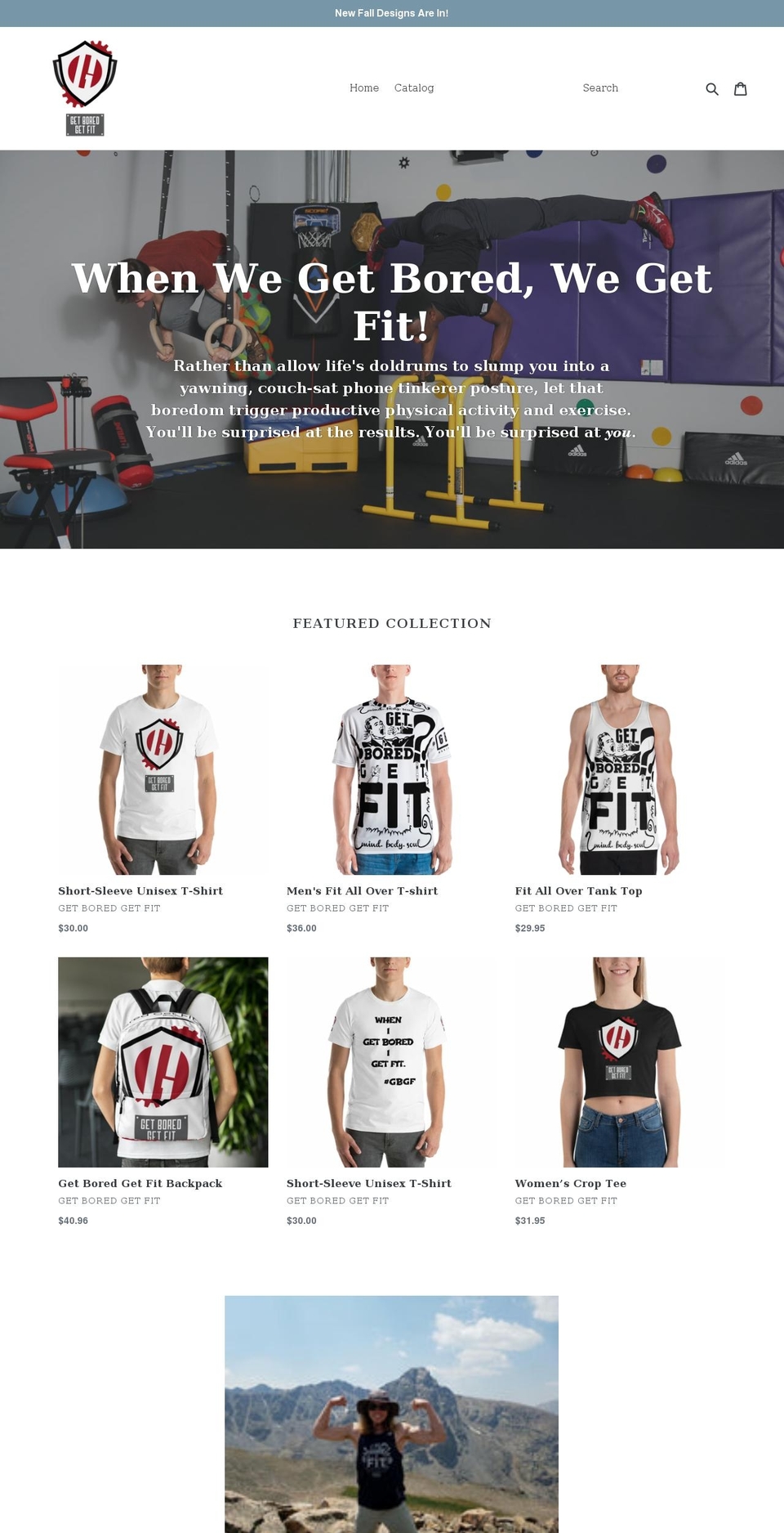 get-bored-get-fit.myshopify.com shopify website screenshot