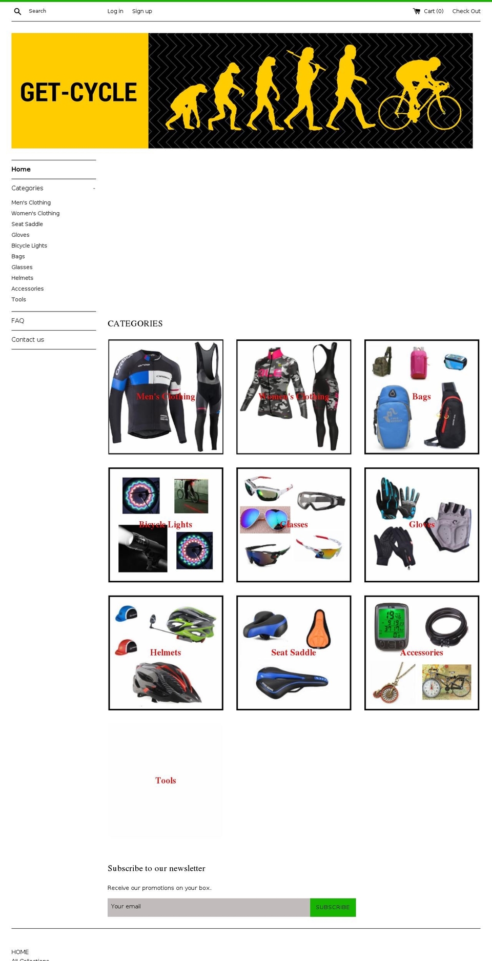 get-cycle.com — Shopify storefront screenshot