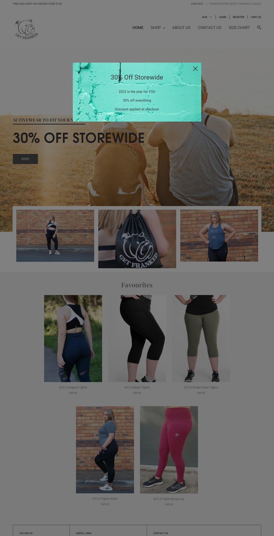 get-franked.com.au shopify website screenshot
