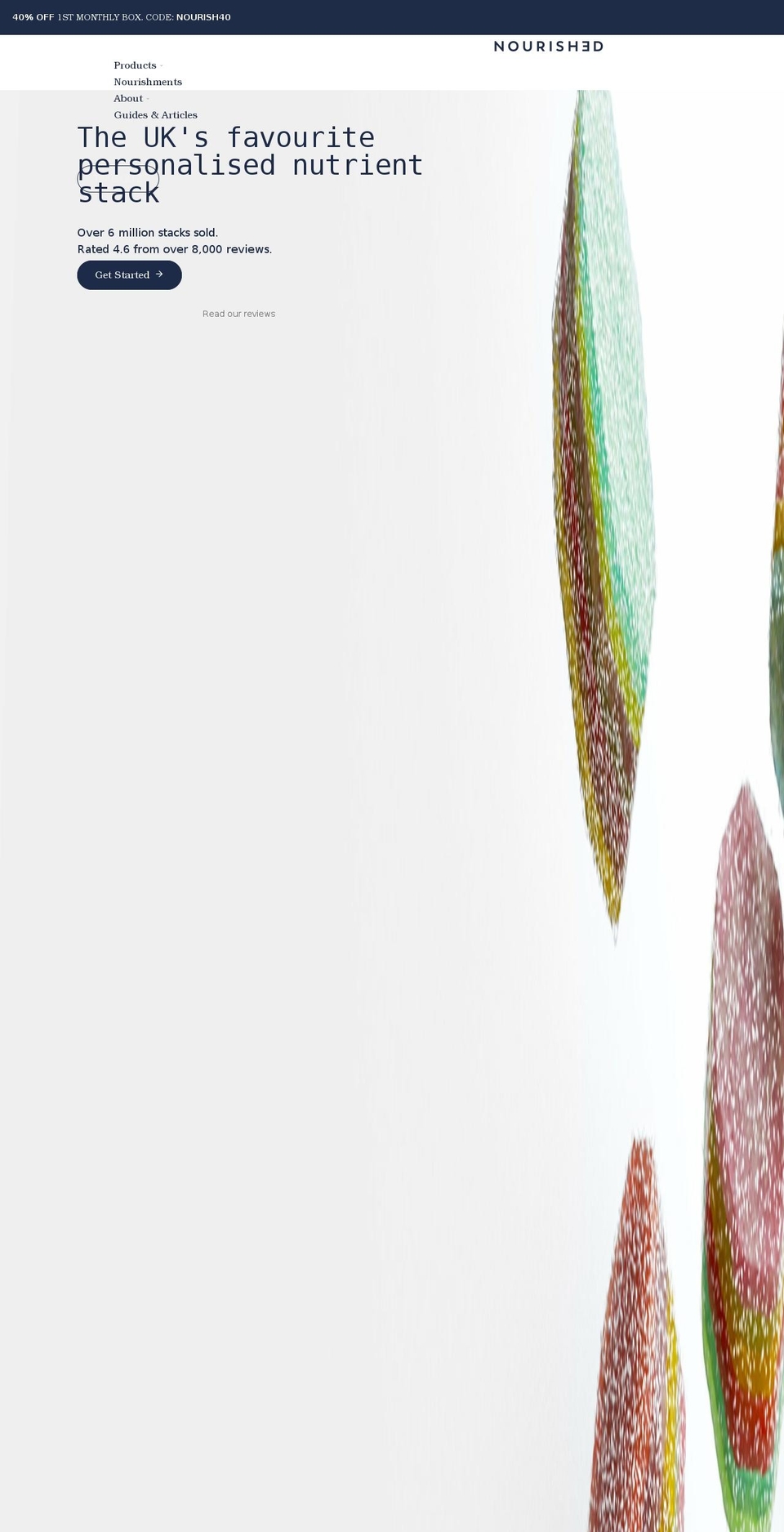 get-nourished.com shopify website screenshot