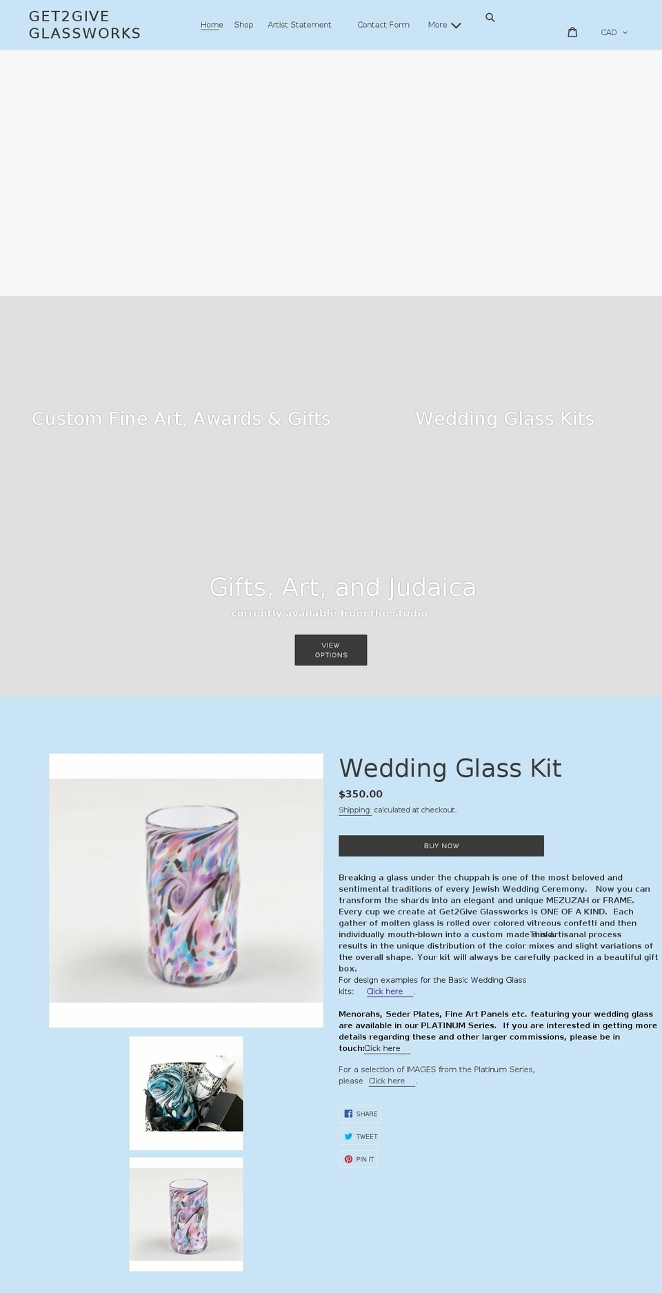 get2give.com shopify website screenshot