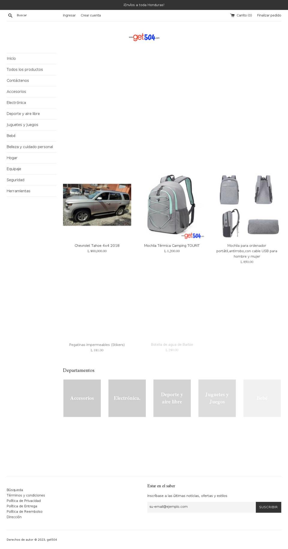 get504.com — Shopify storefront screenshot