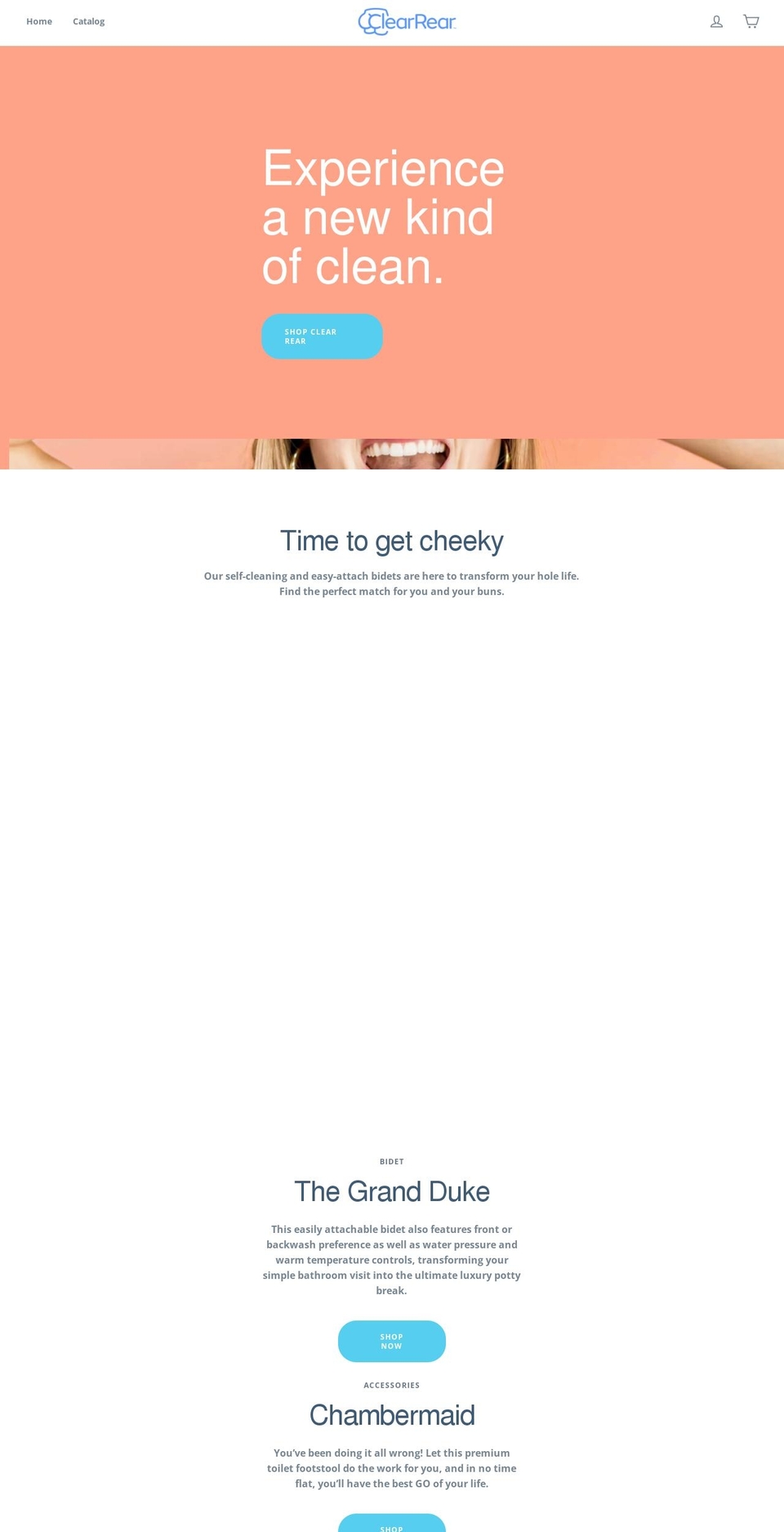 getaclearrear.com shopify website screenshot