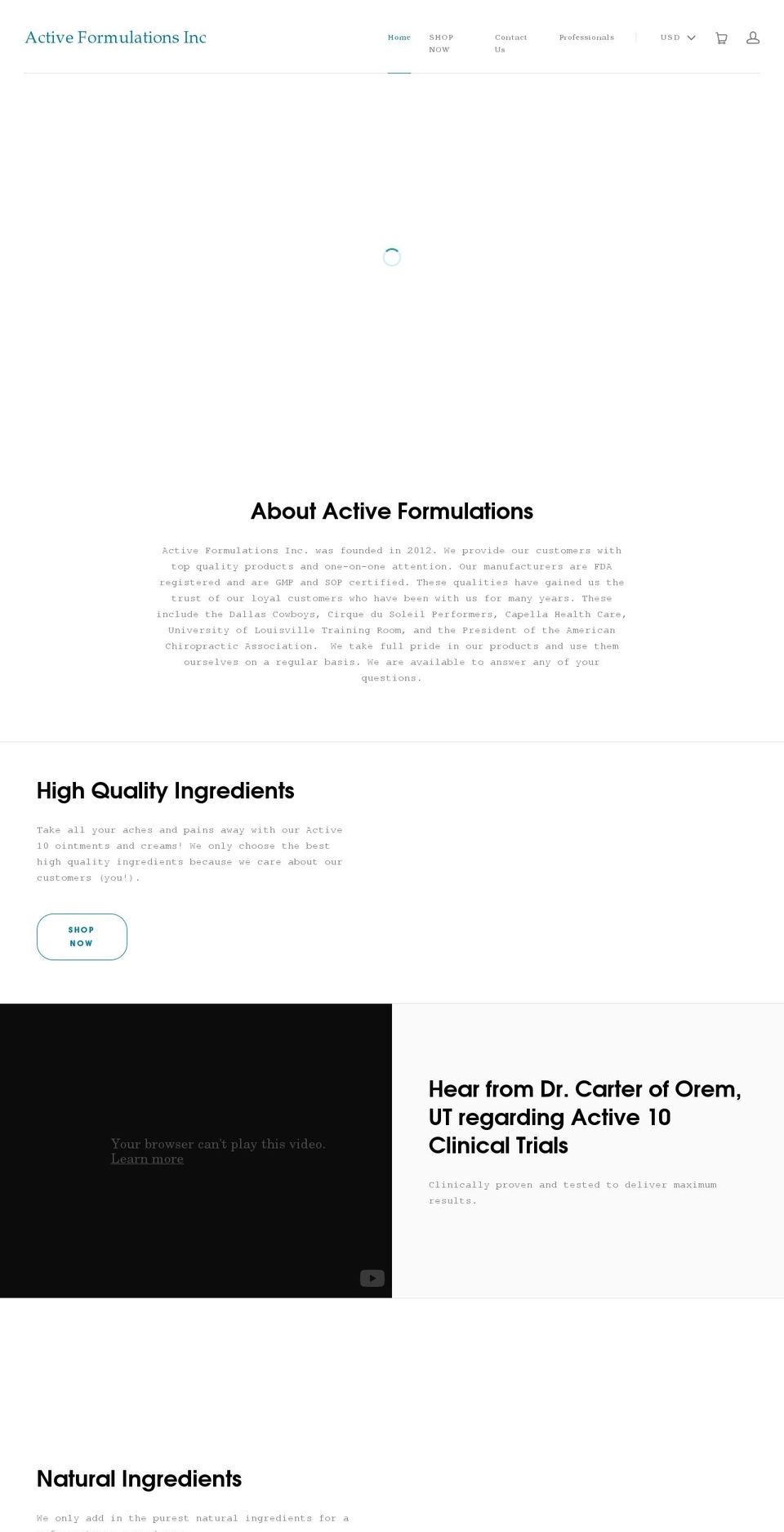 getactive10.com — Shopify storefront screenshot
