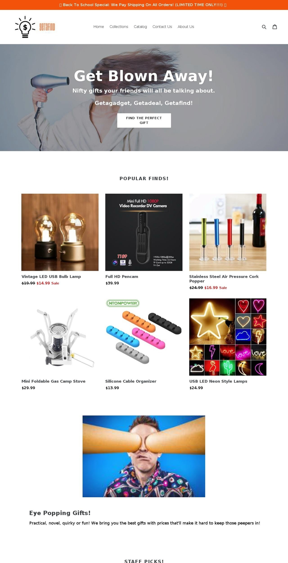 getafind.com — Shopify storefront screenshot