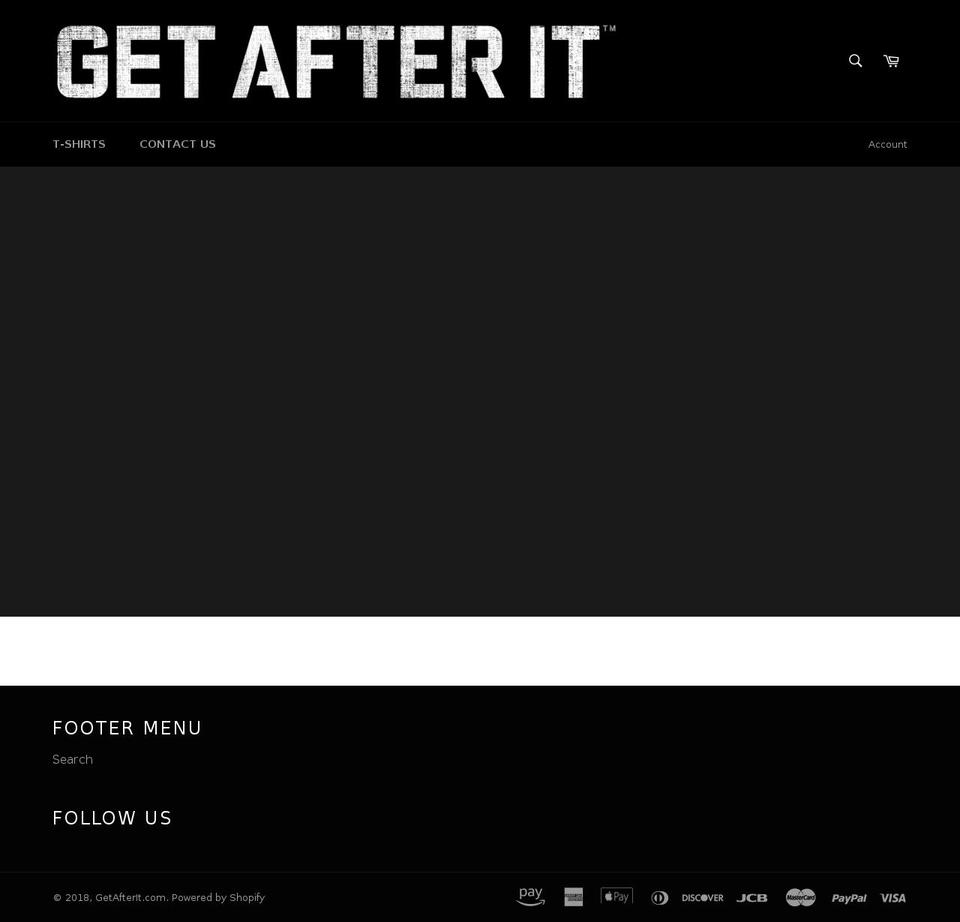 getafterit.com — Shopify storefront screenshot