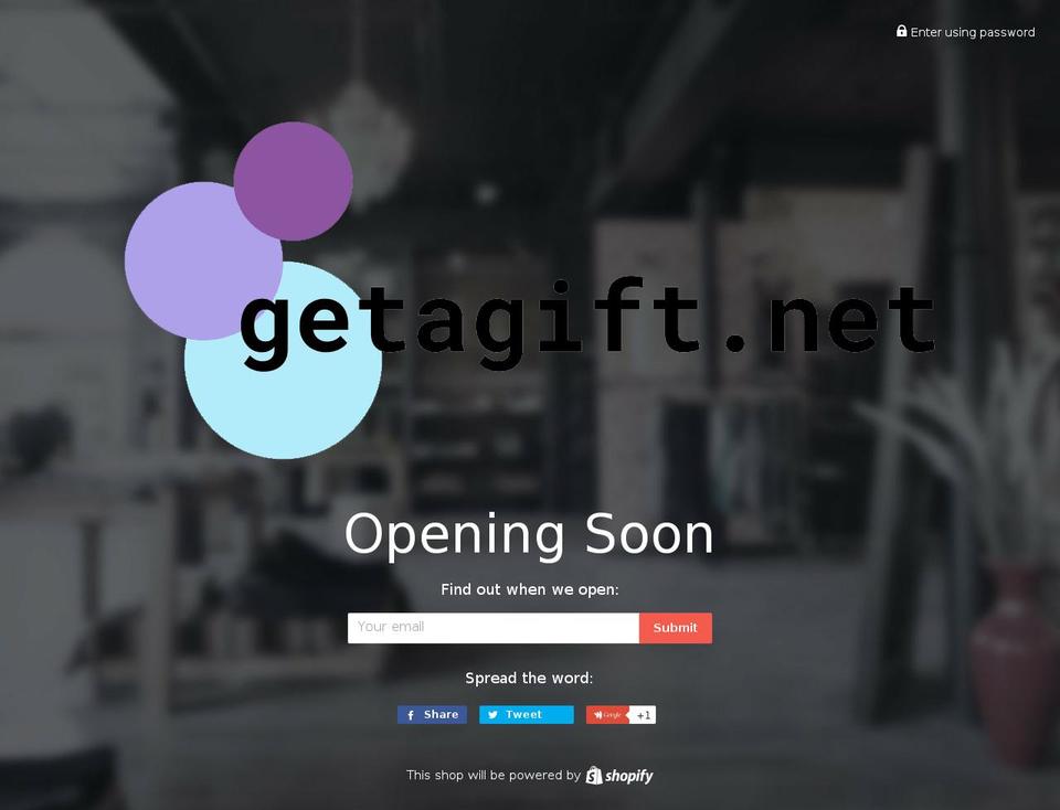 getagift.net shopify website screenshot