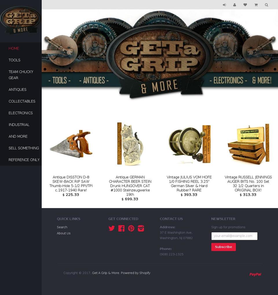 getagripandmorenj.com shopify website screenshot