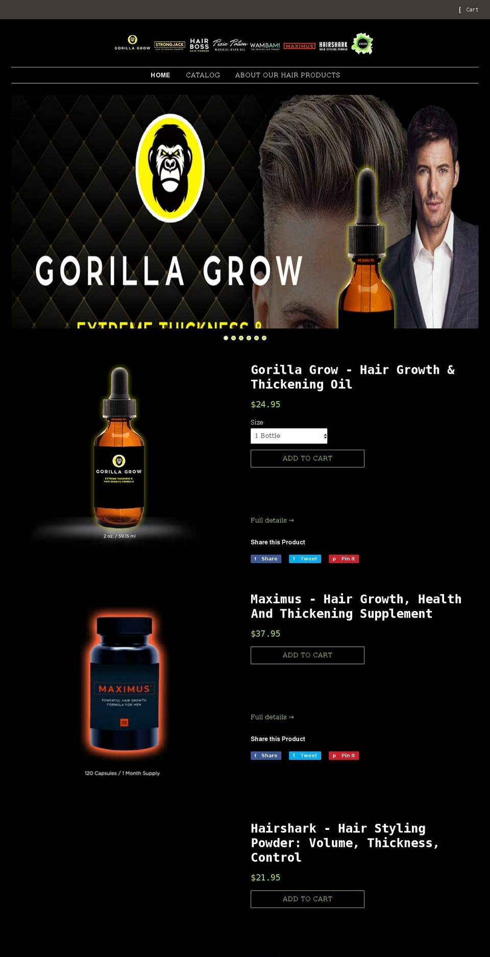 getamazinghair.com shopify website screenshot