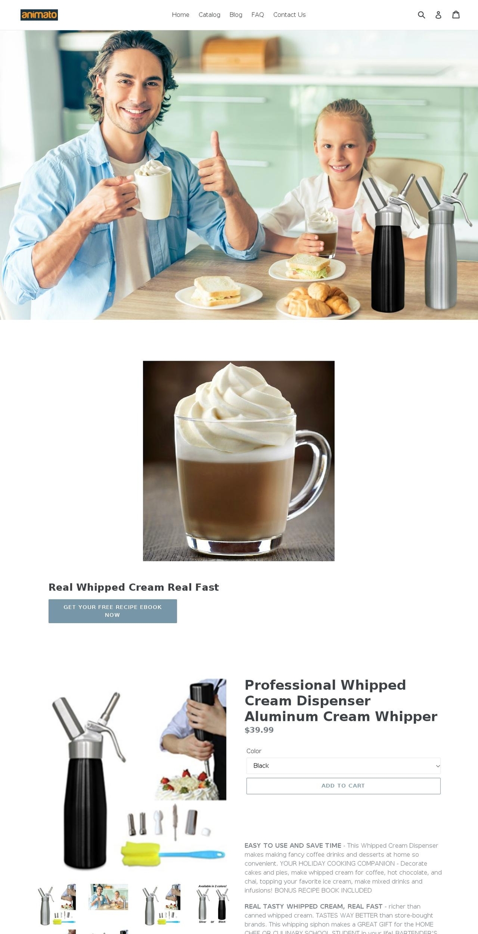 getanimato.com shopify website screenshot