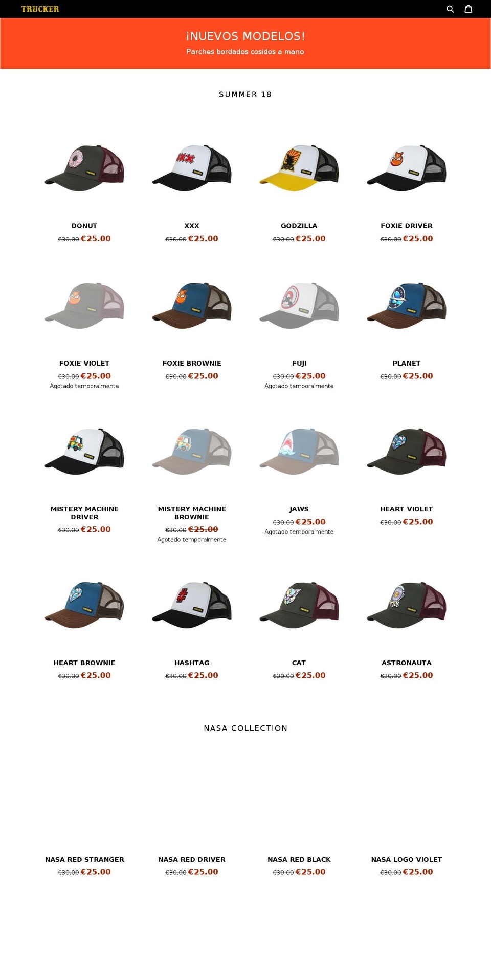 getatrucker.com — Shopify storefront screenshot
