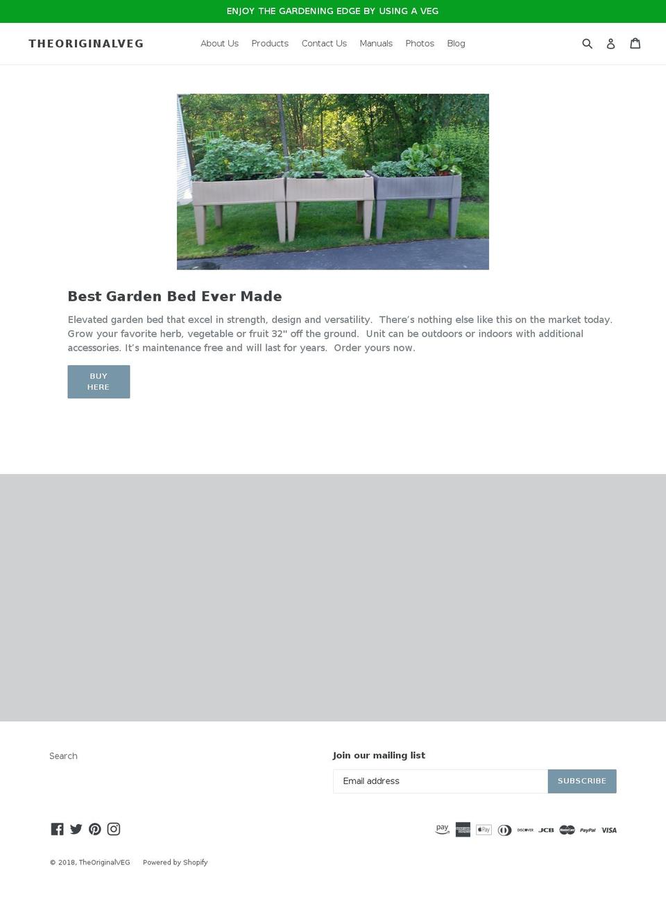 getaveg.com shopify website screenshot