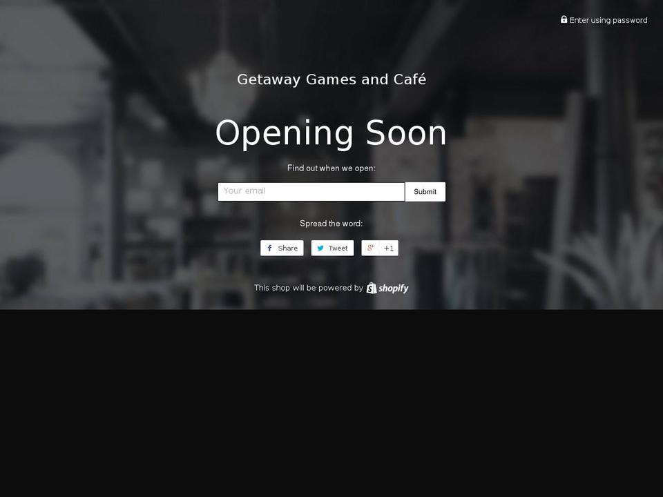 getawayescaperooms.com — Shopify storefront screenshot