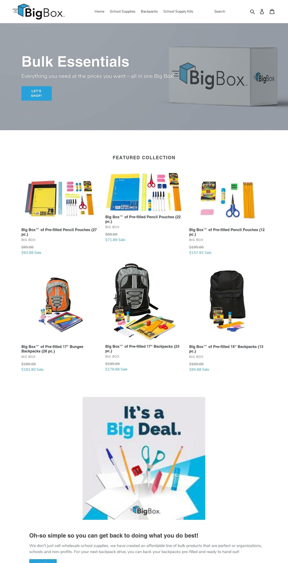 getbigbox.com — Shopify storefront screenshot