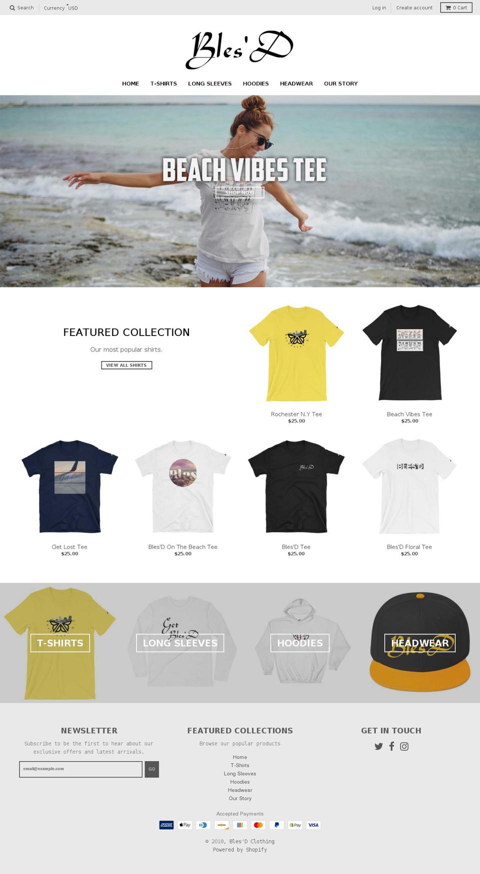 getblesd.com — Shopify storefront screenshot