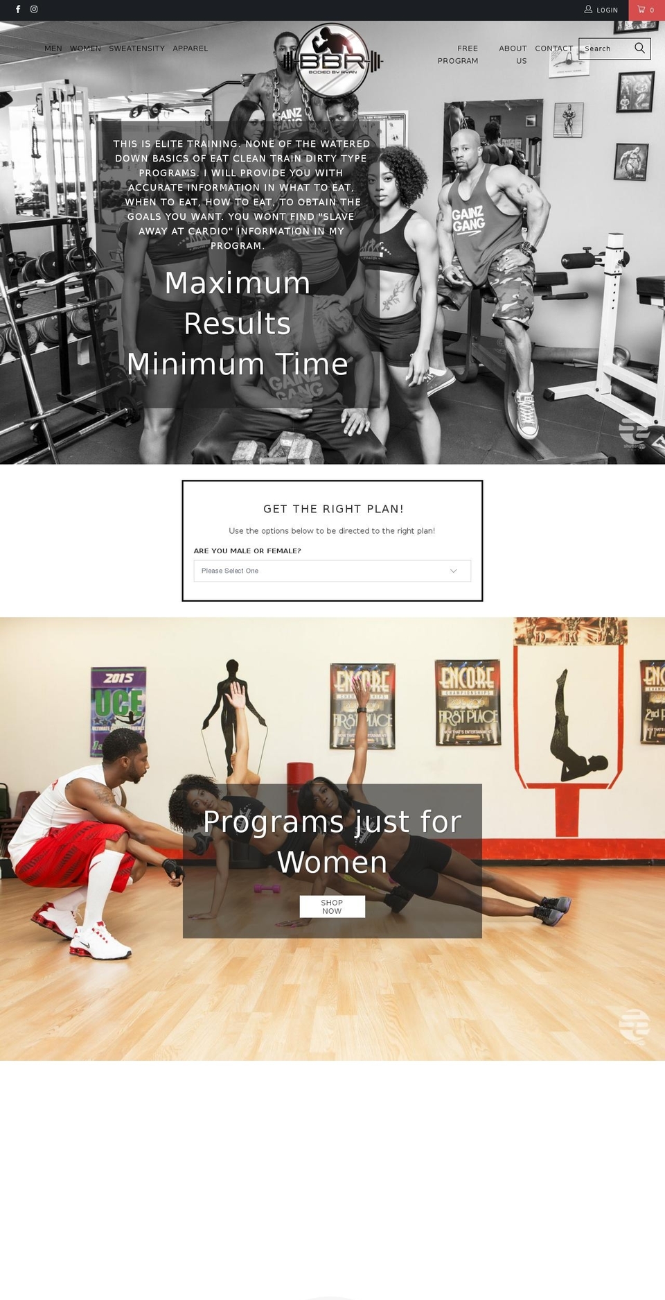 getbodiedbyryan.com — Shopify storefront screenshot