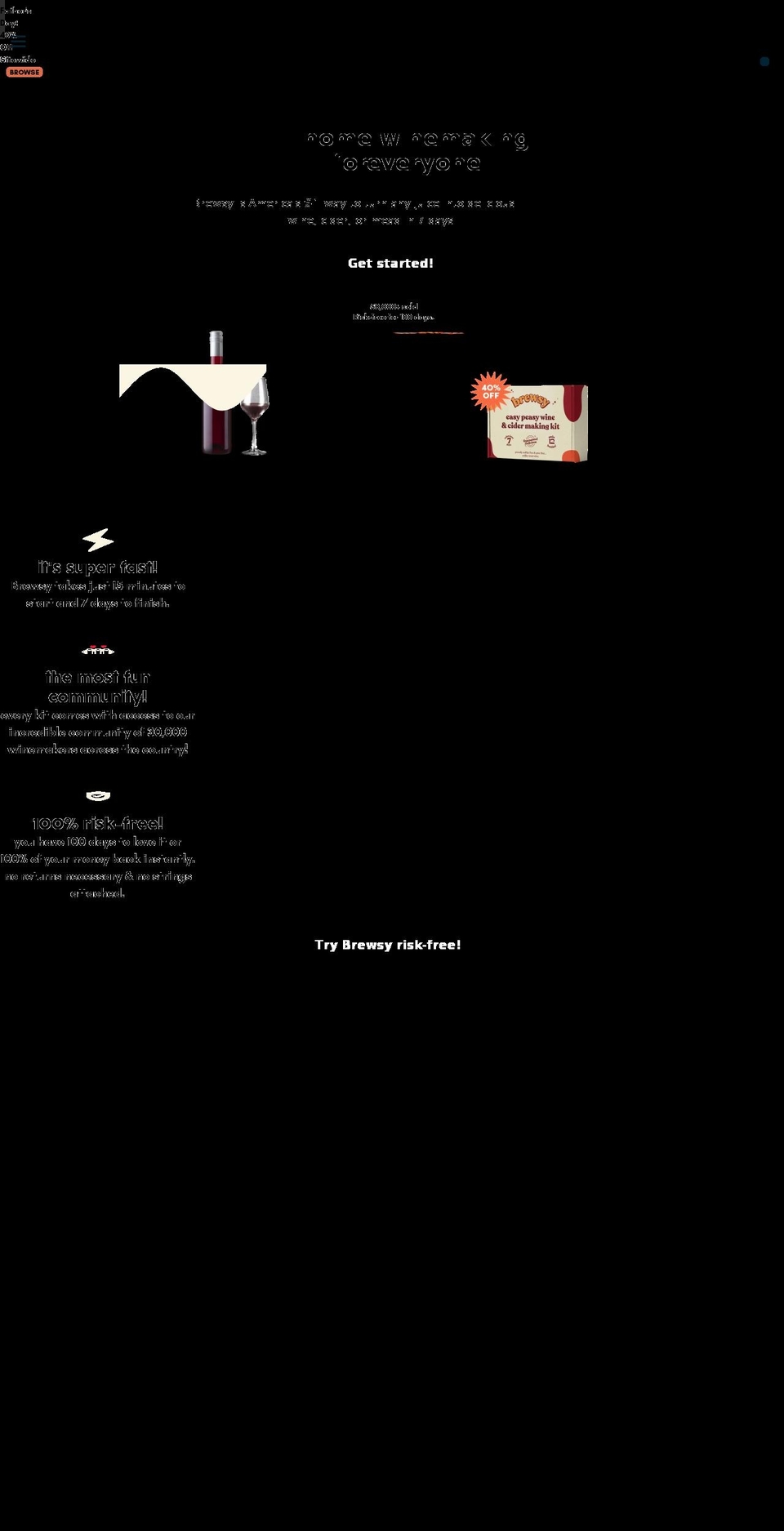 getbrewsy.com shopify website screenshot