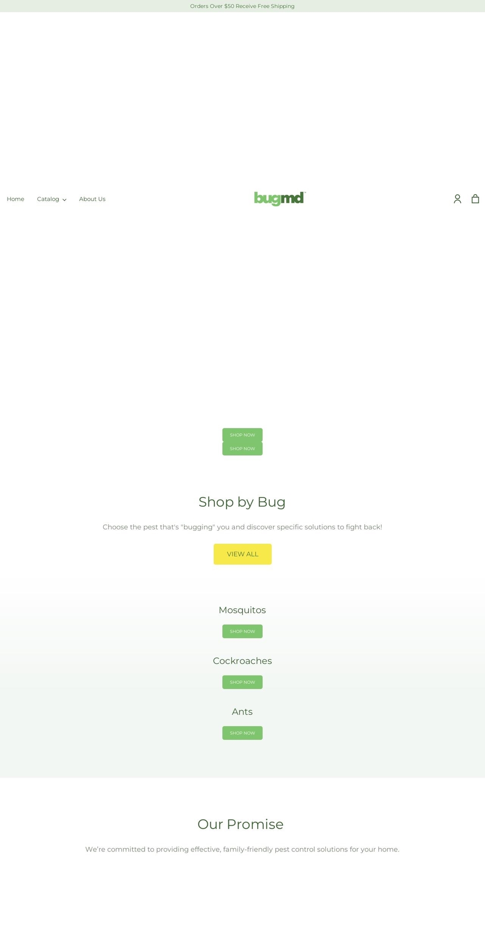 getbugmd.com shopify website screenshot