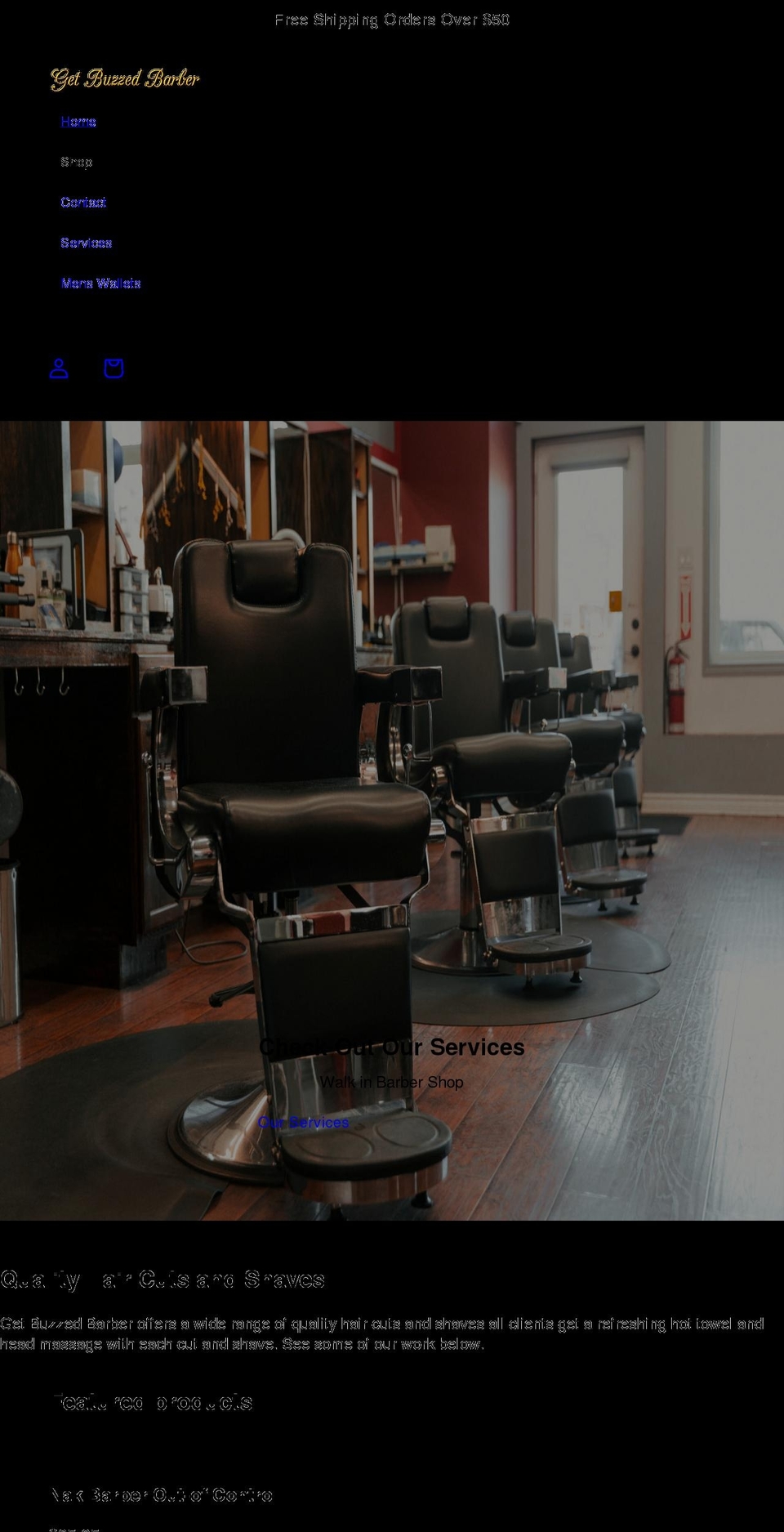 getbuzzedbarber.com.au shopify website screenshot