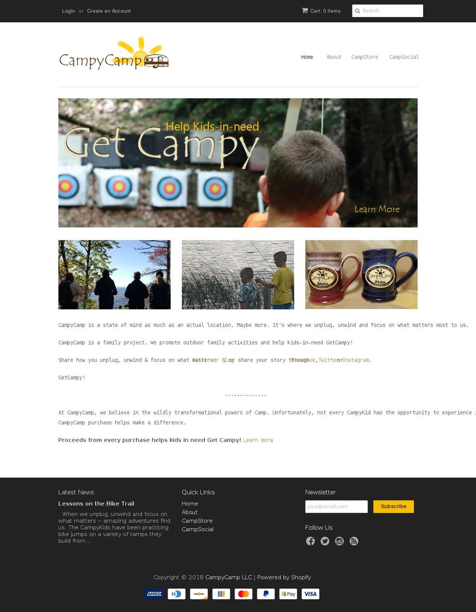 getcampy.com — Shopify storefront screenshot