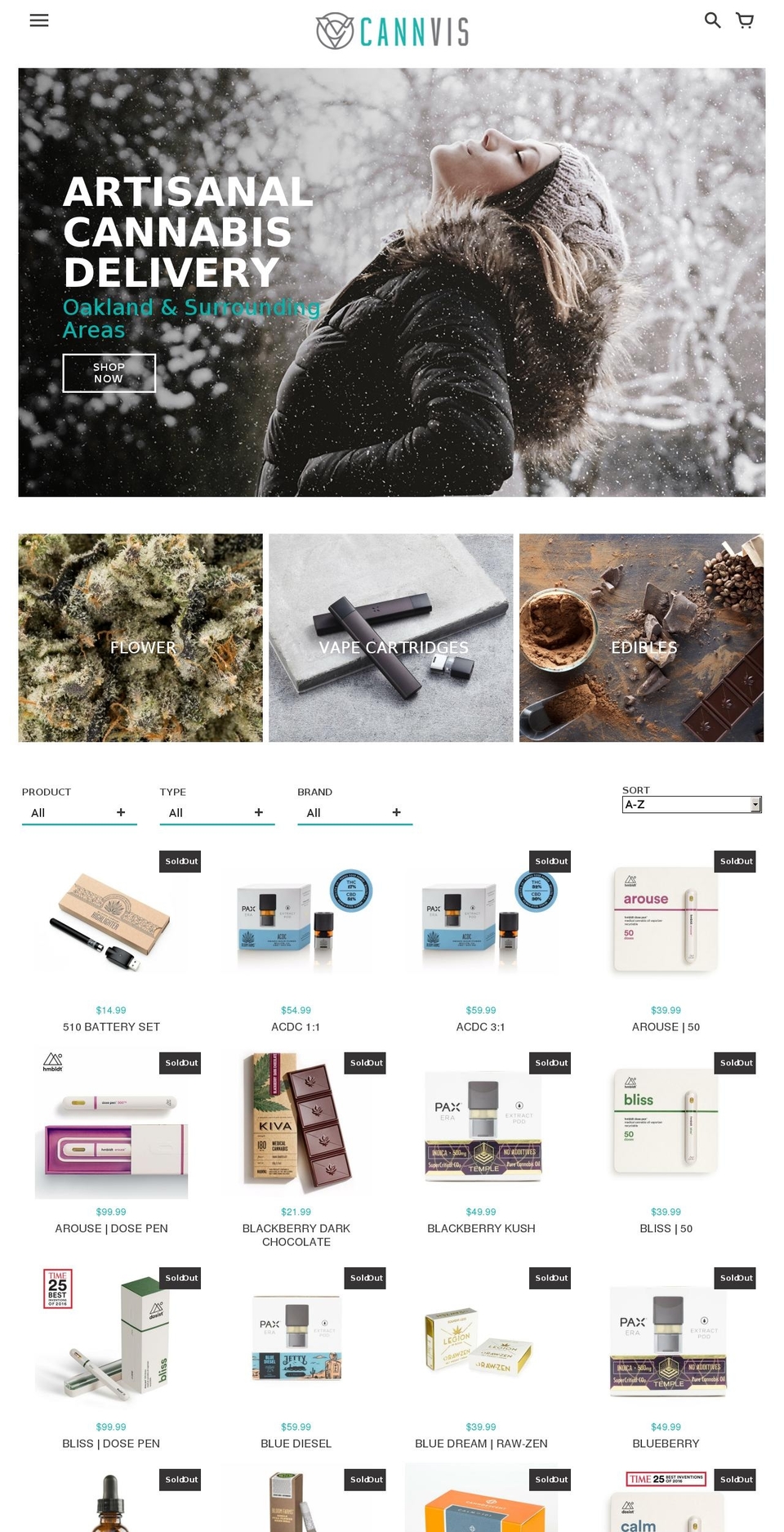 getcannvis.com shopify website screenshot