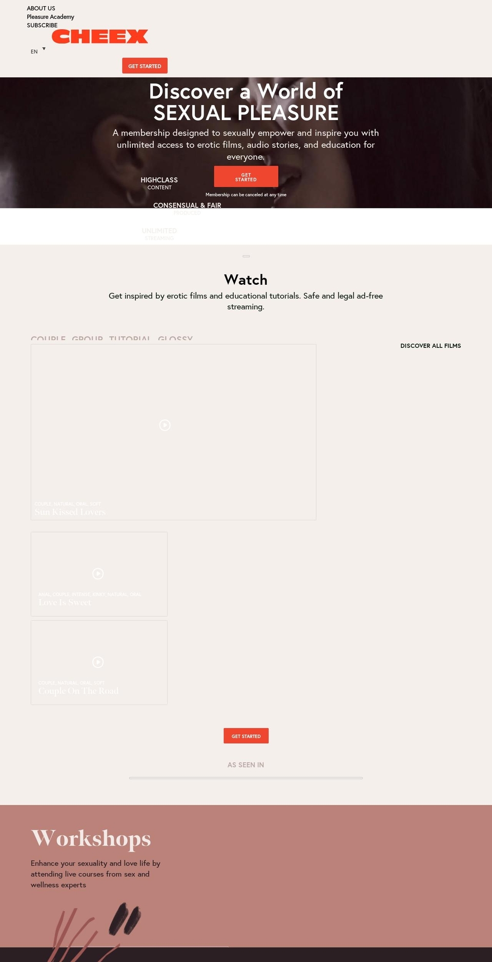 getcheex.com — Shopify storefront screenshot