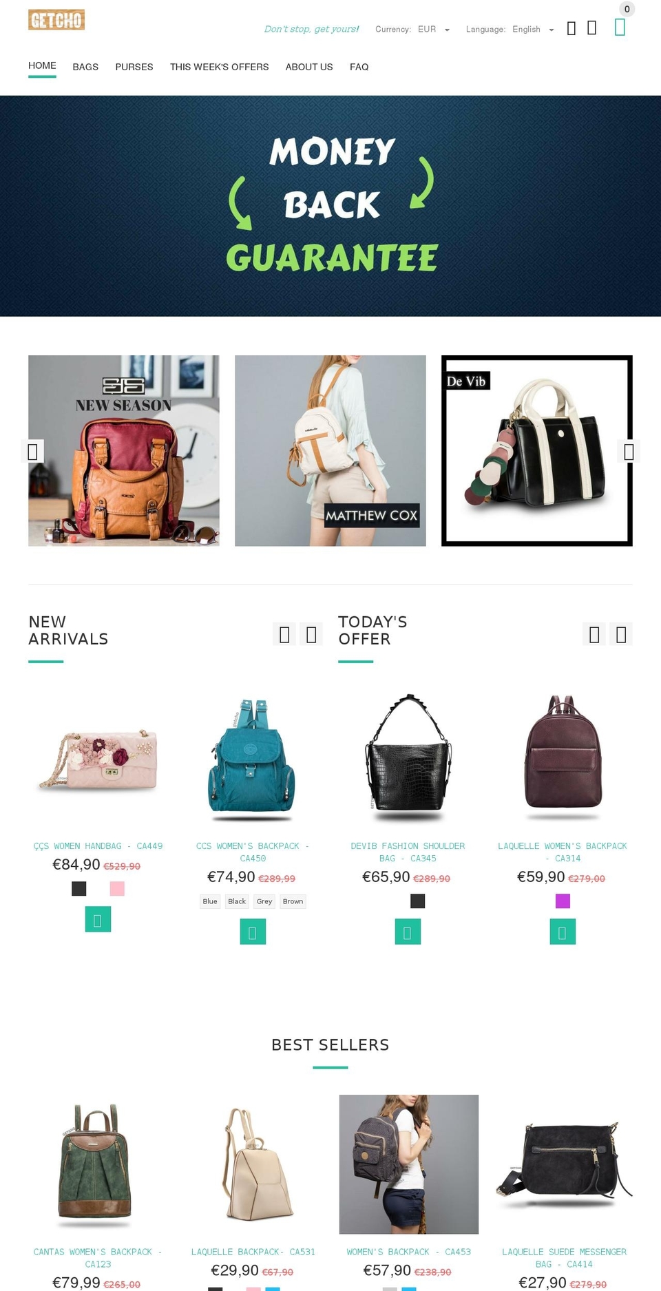 getcho.net shopify website screenshot