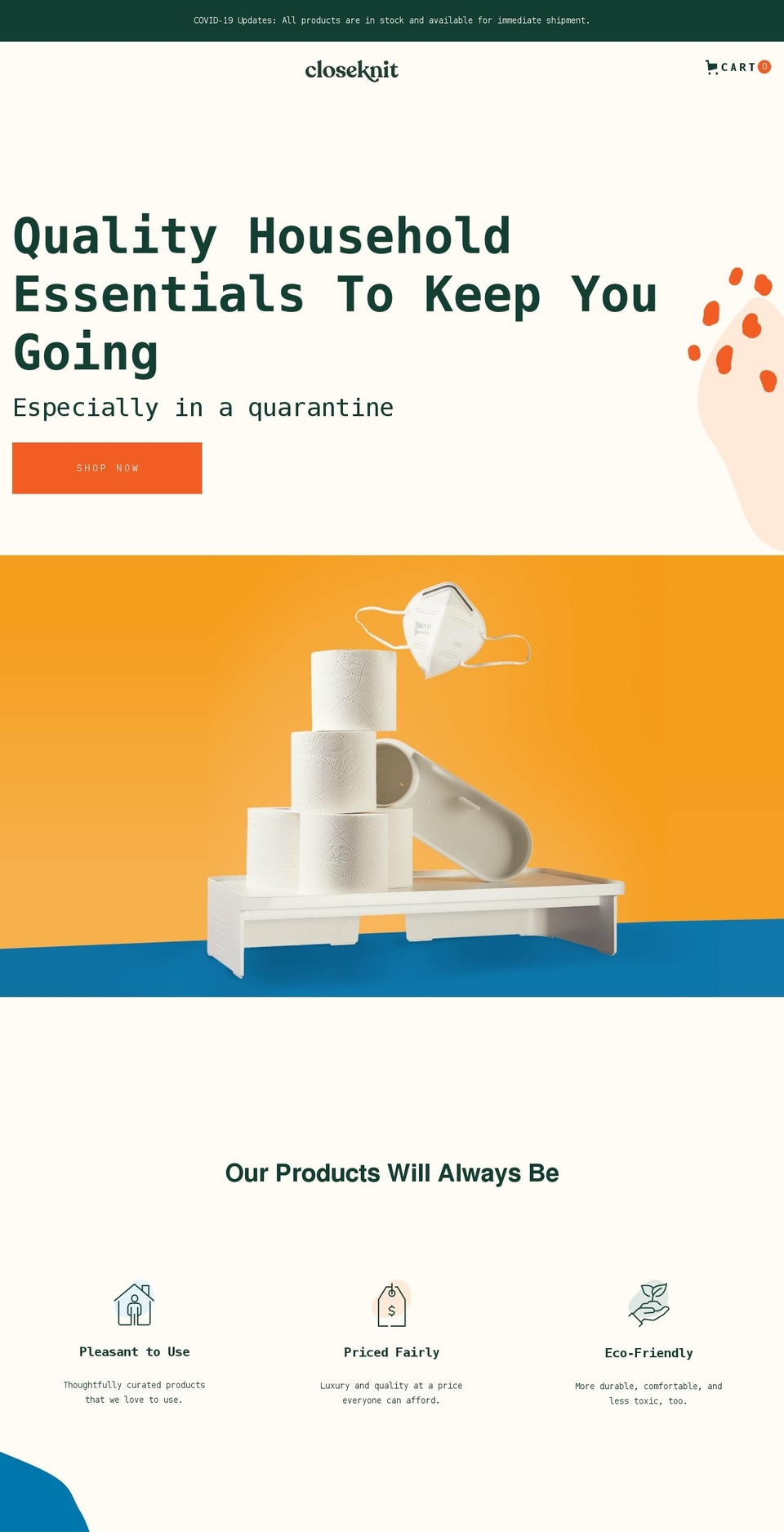 getcloseknit.com shopify website screenshot