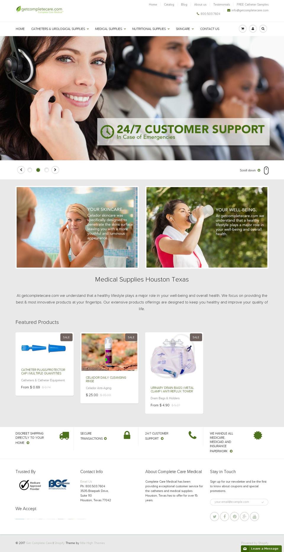 getcompletecare.com shopify website screenshot