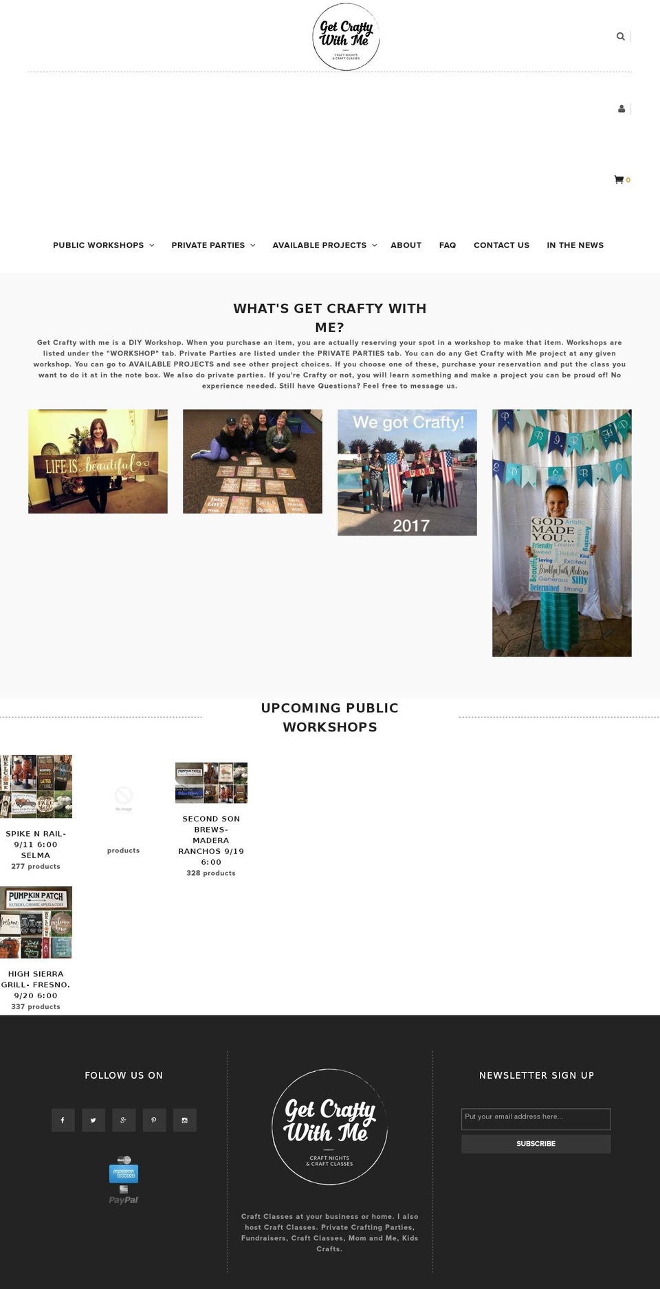 Fashion Shopify theme site example getcraftywithme.net