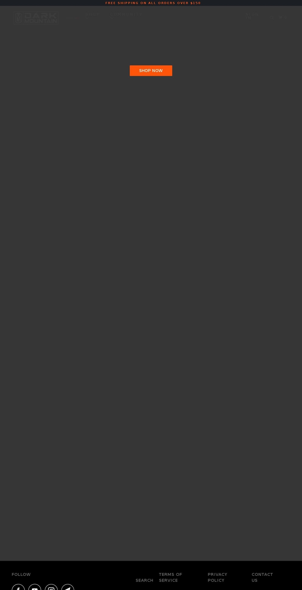 getdarkmountain.com shopify website screenshot